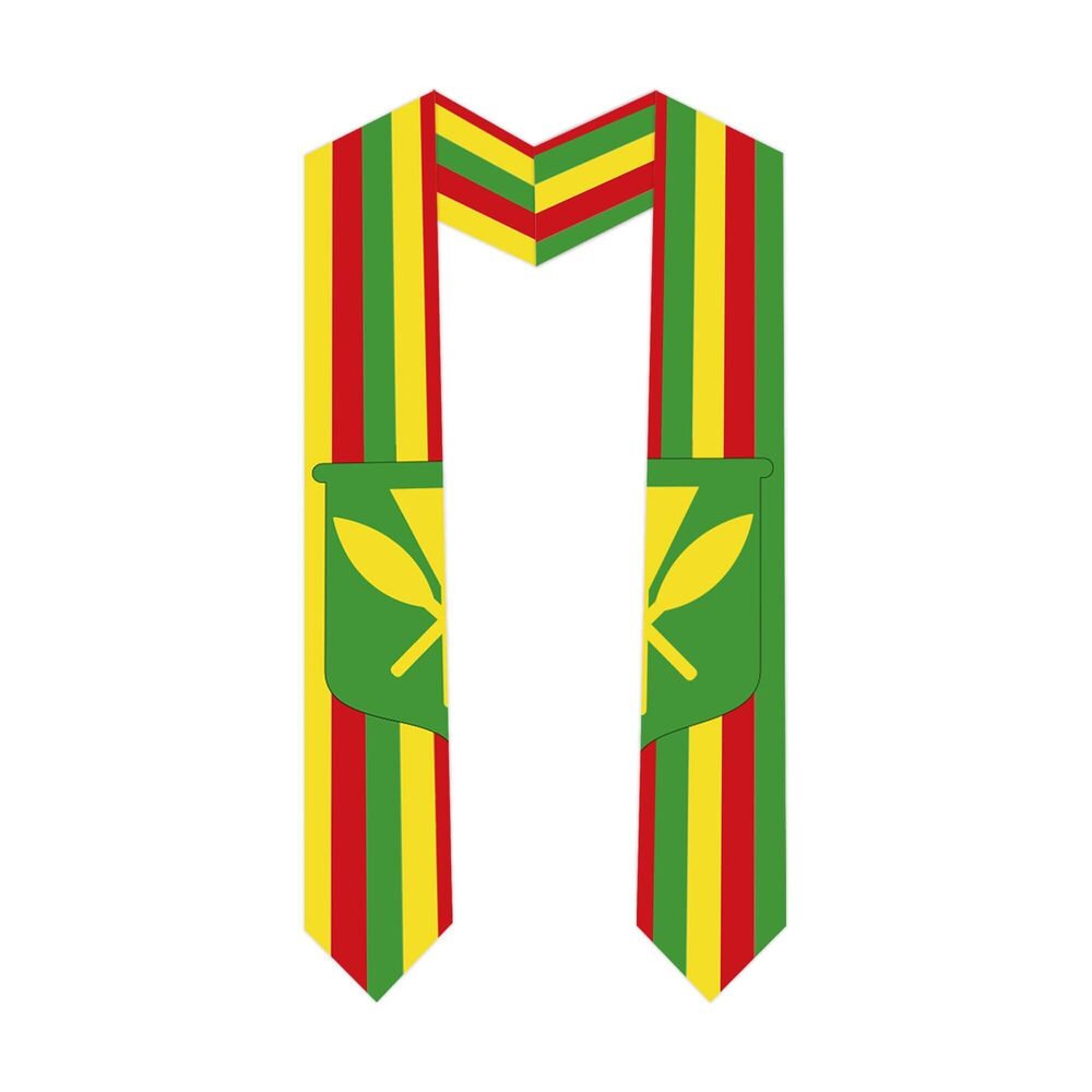 6277 International Students Hawaii Graduation Stole Hawaii Country Flag